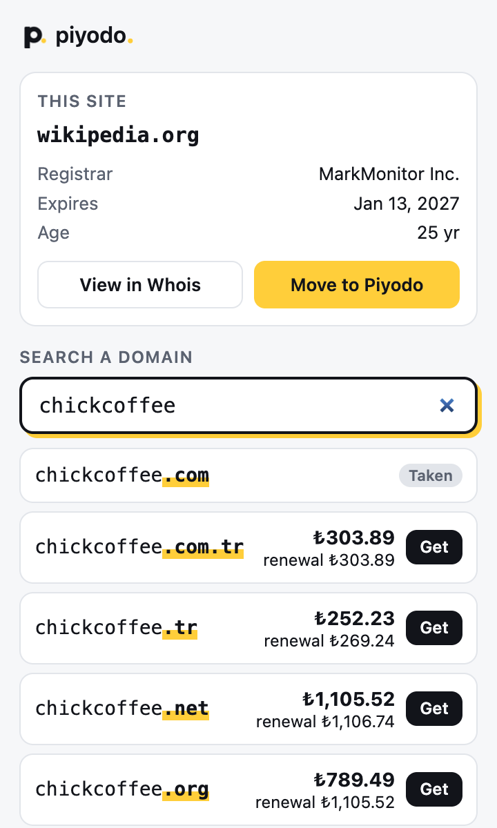 Rozšíření Piyodo pro Chrome