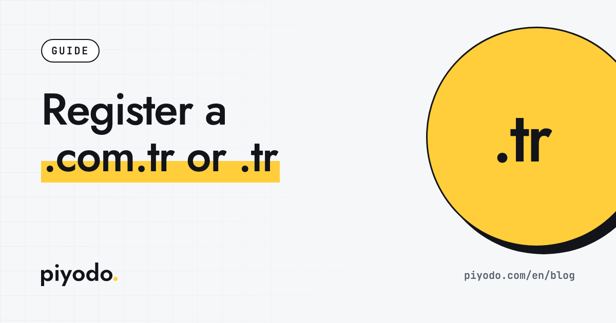 How to register a .com.tr or .tr domain